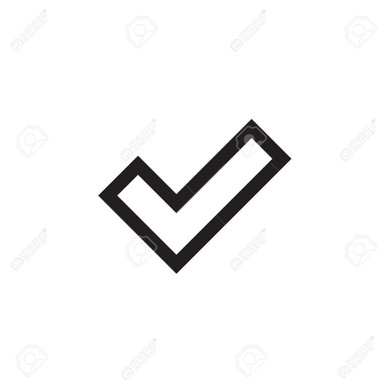 目盛記号要素 黒のチェック マーク アイコンは 白い背景で隔離 シンプルなグラフィック デザイン 投票 決定 Web の Ok ボタン 正しい チェック 承認のシンボルです ベクトル図 のイラスト素材 ベクタ Image 71908121