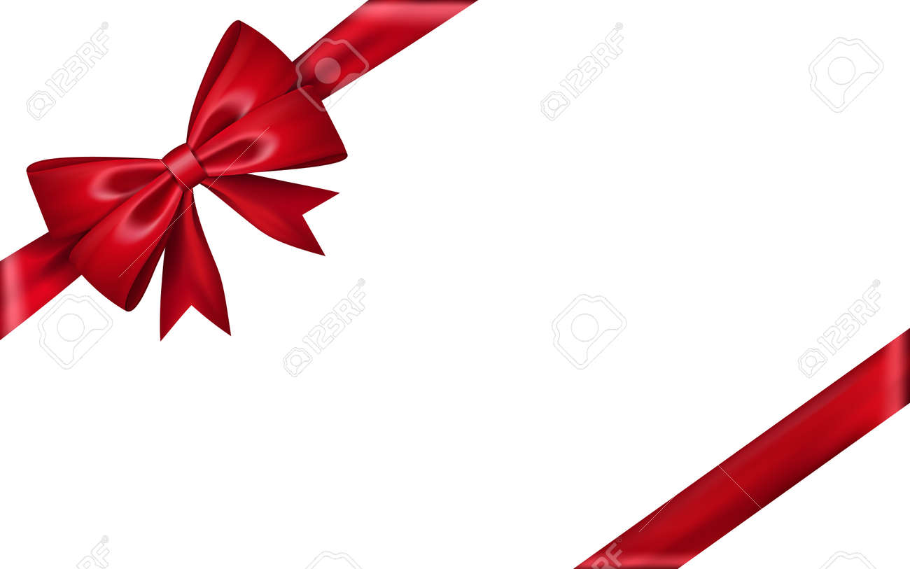 Ruban De Cadeau En Soie Noeud Papillon Rouge Isole Sur Fond Blanc Noeud Papillon De Cadeau 3d Pour Le Cadeau De Noel Decoration De Vacances Fete D Anniversaire Element De Ruban De Satin