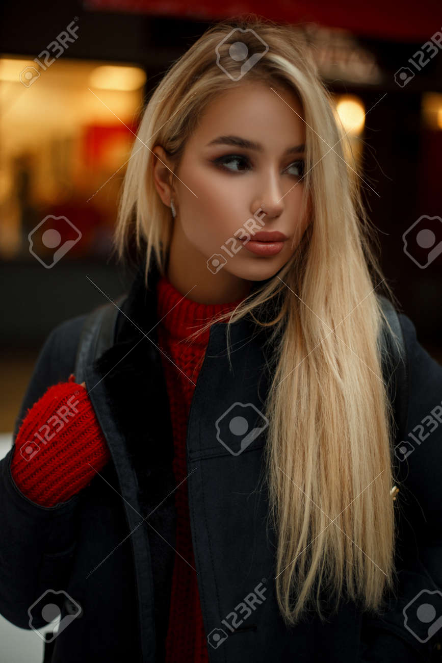 blond american girl