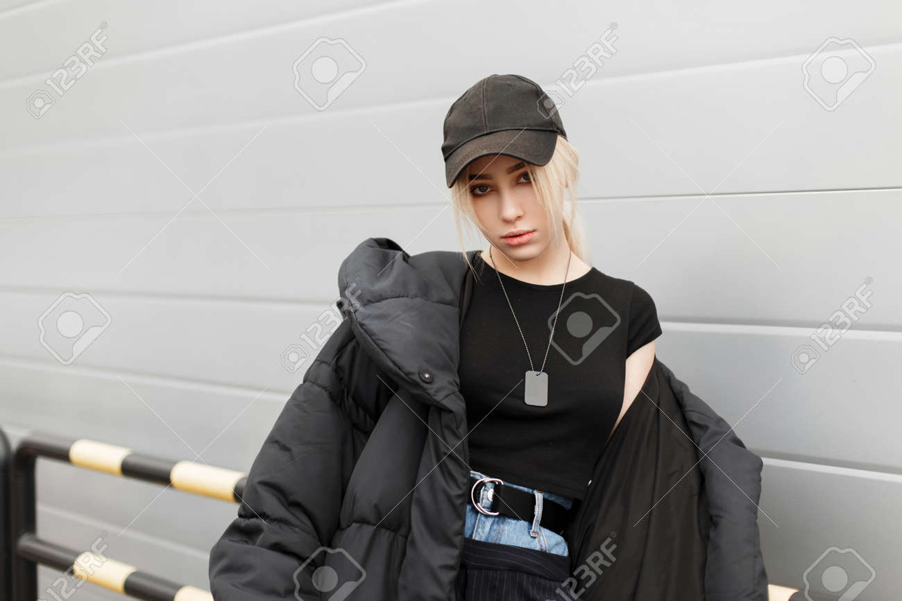 black winter clothes