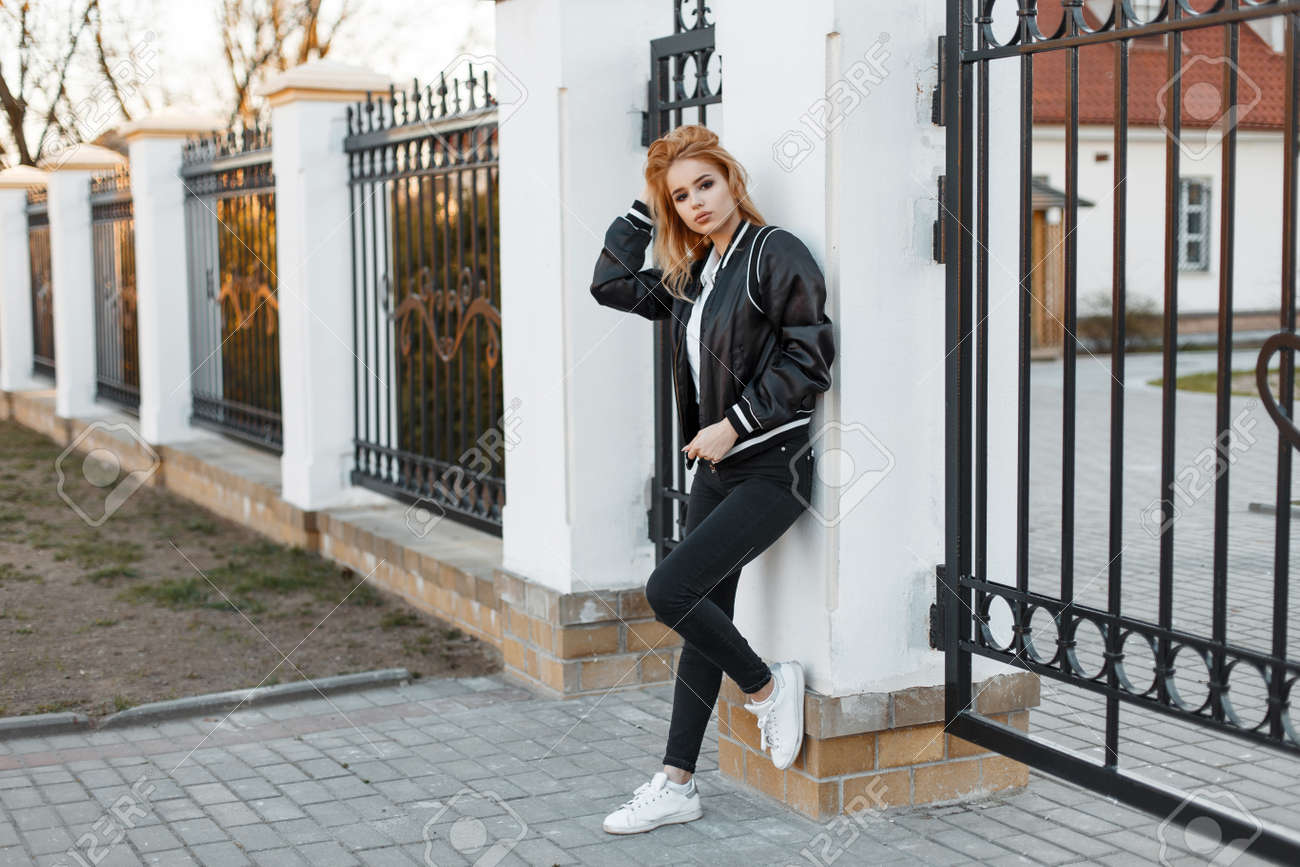 white polo jean jacket