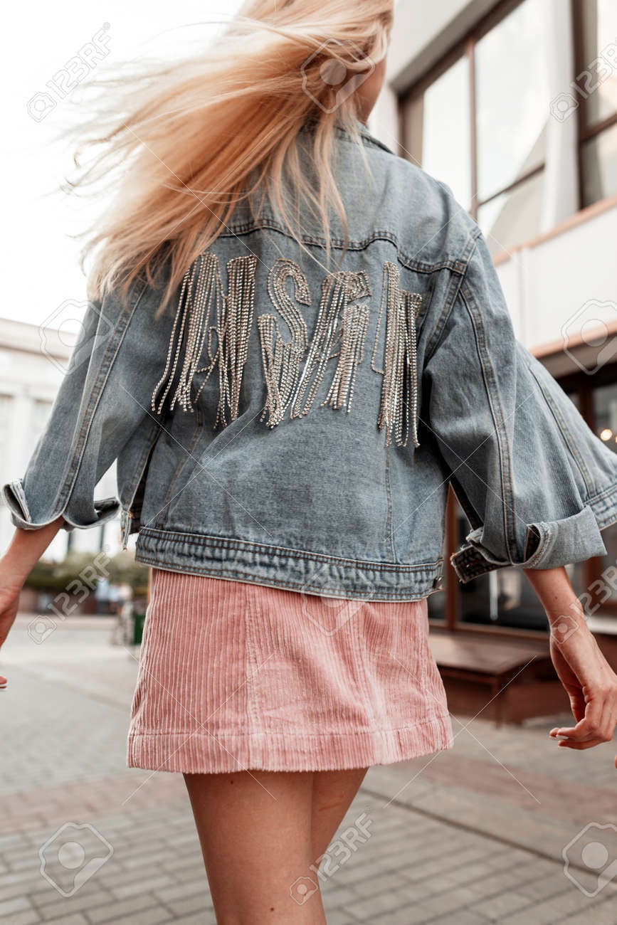 fashionable denim jacket
