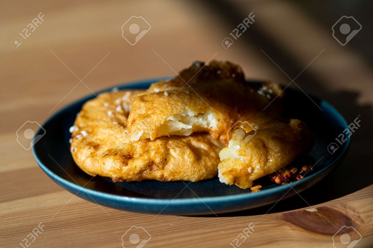 Fried Pineapple Fritters Caramelized With Cinnamon And Sesame Stock Photo Picture And Royalty Free Image Image 135883163