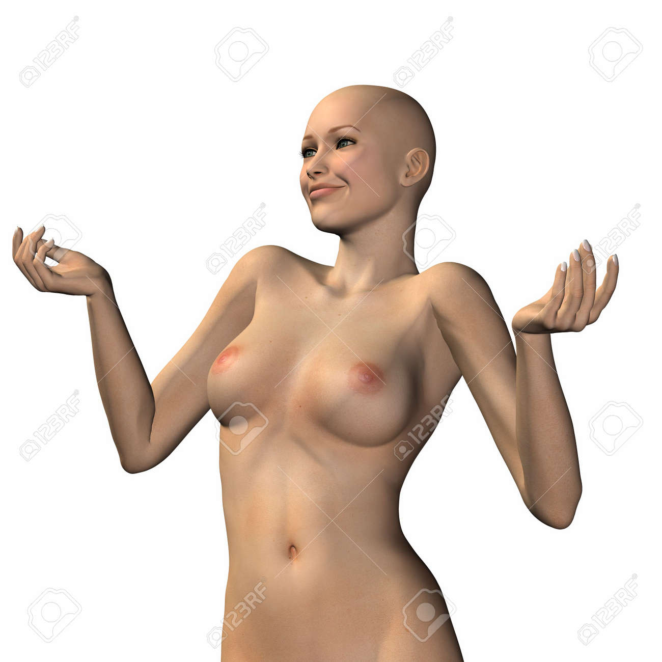 Mujer Desnuda Virtuales Cibernéticos En 3d Fotos, retratos, imágenes y  fotografía de archivo libres de derecho. Image 6517678