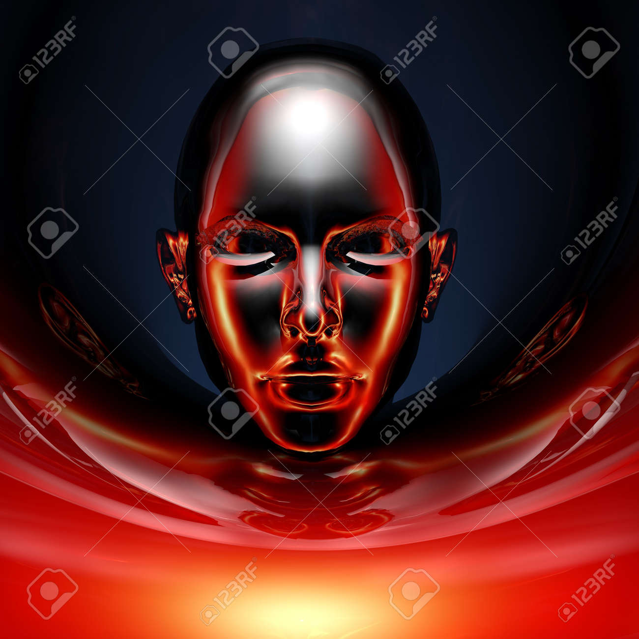 black cyber girl portrait with gun - 6880315 black cyber girl portrait with gun - 6880315