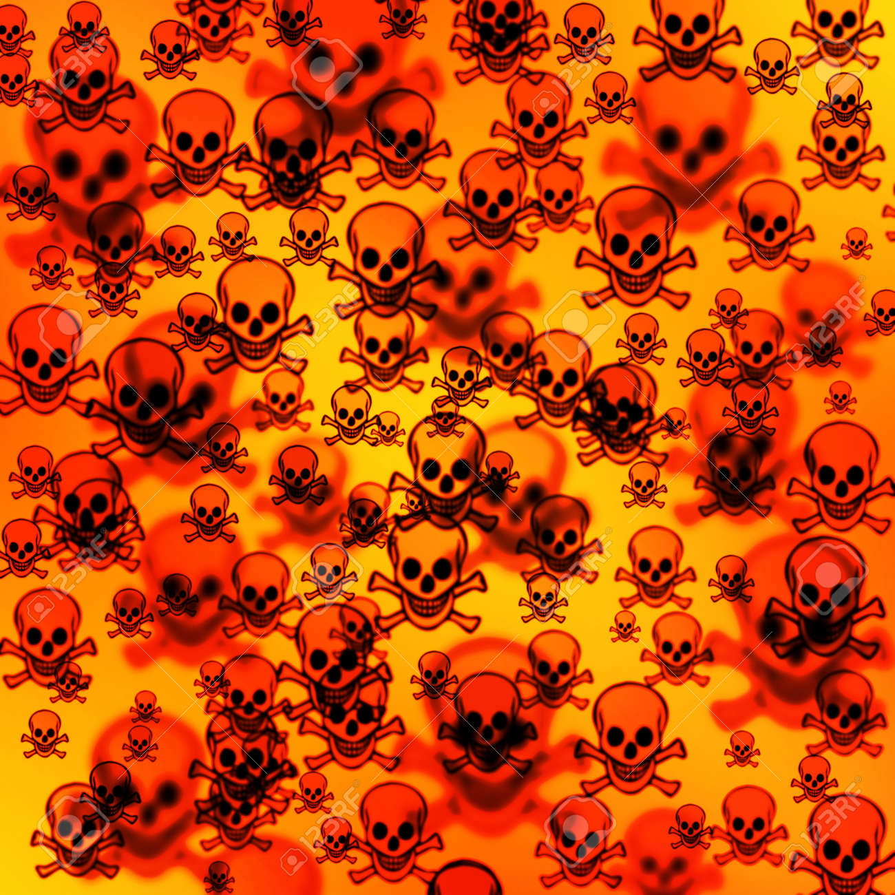 defocused creative pirates skulls