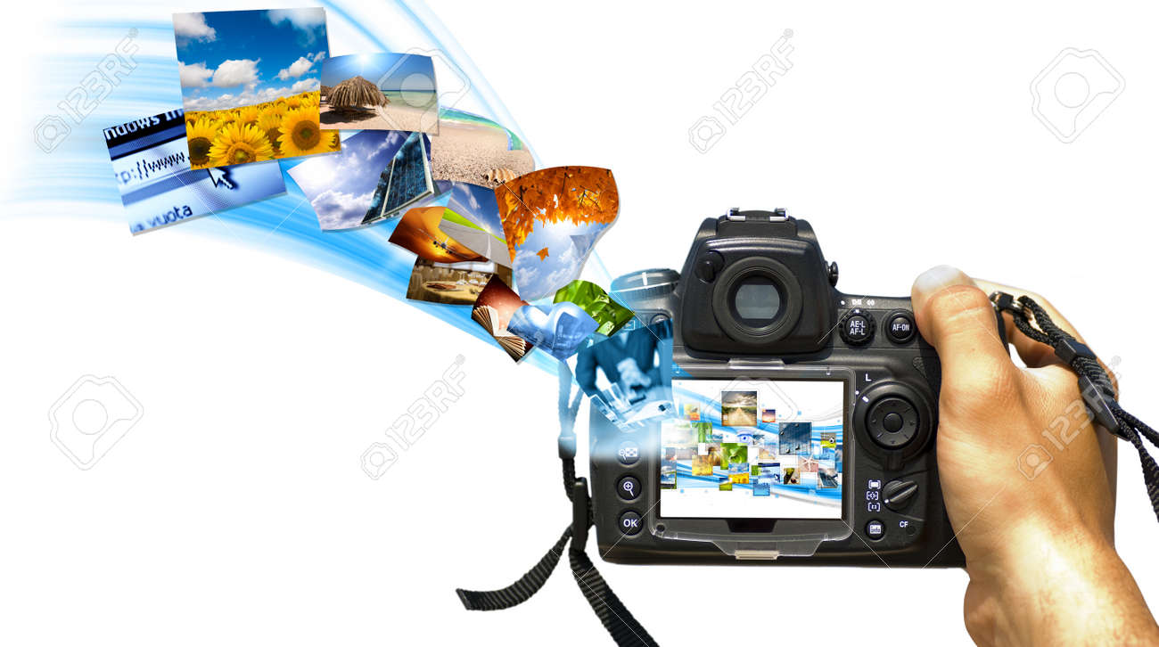 A reflex with photo stream on display - 8365496 A reflex with photo stream on display - 8365496