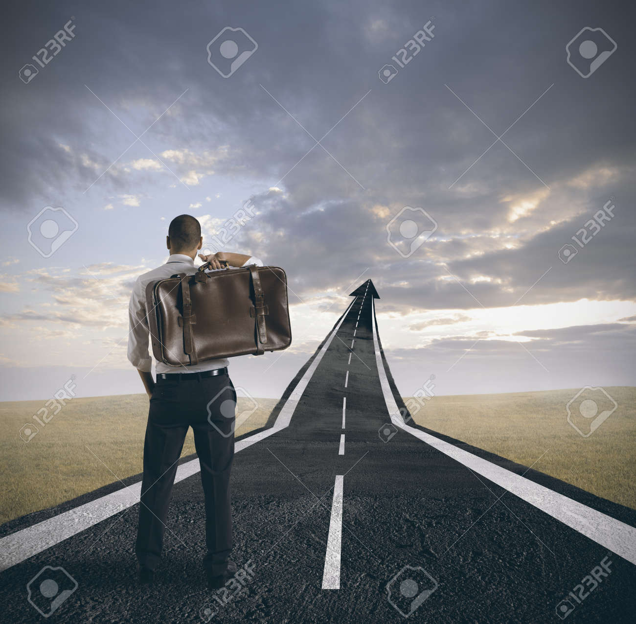 キャリアとビジネスマンの成功の概念 の写真素材 画像素材 Image