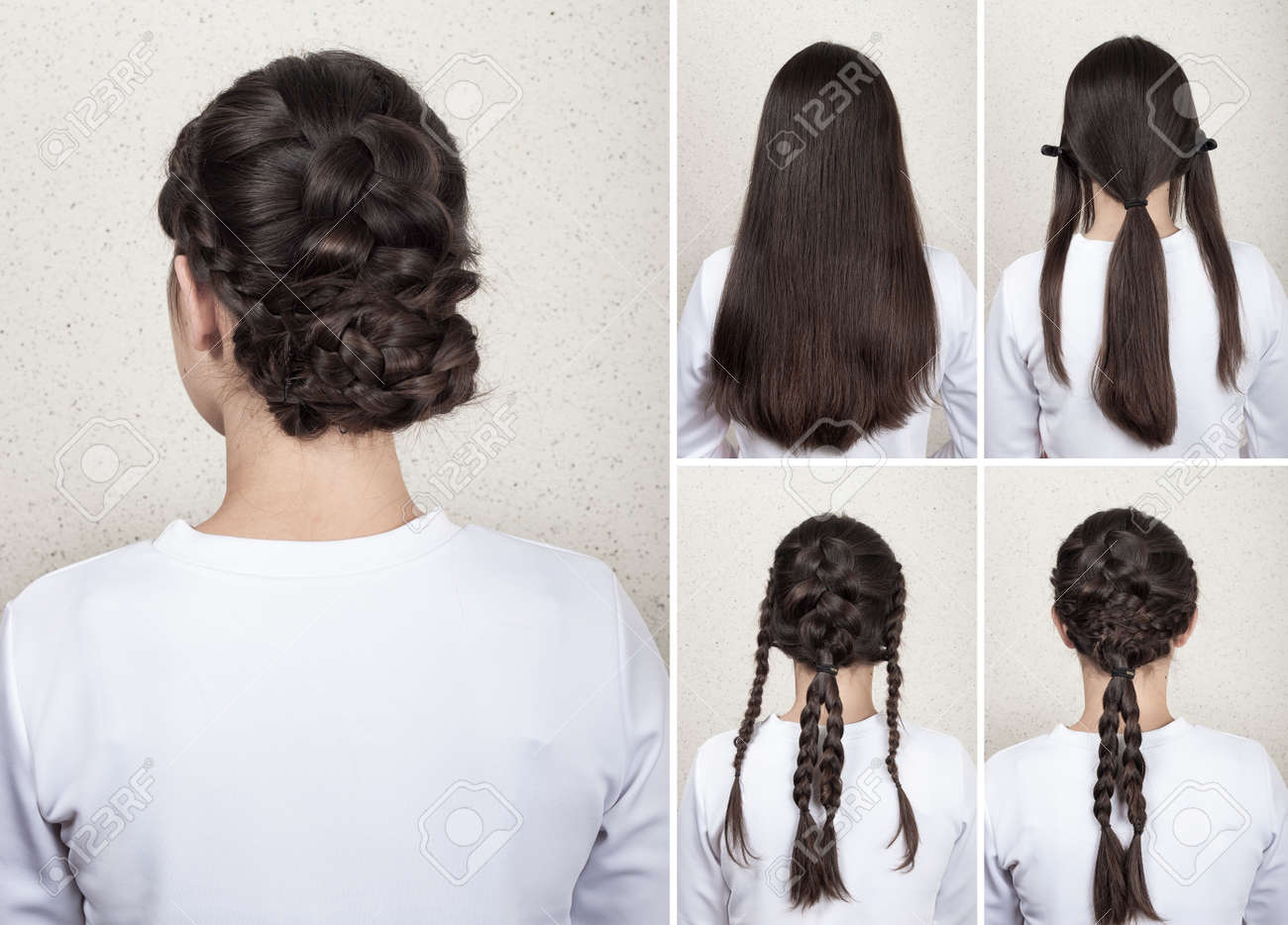 Creative Braided Hairdo For Long Hair Tutorial
