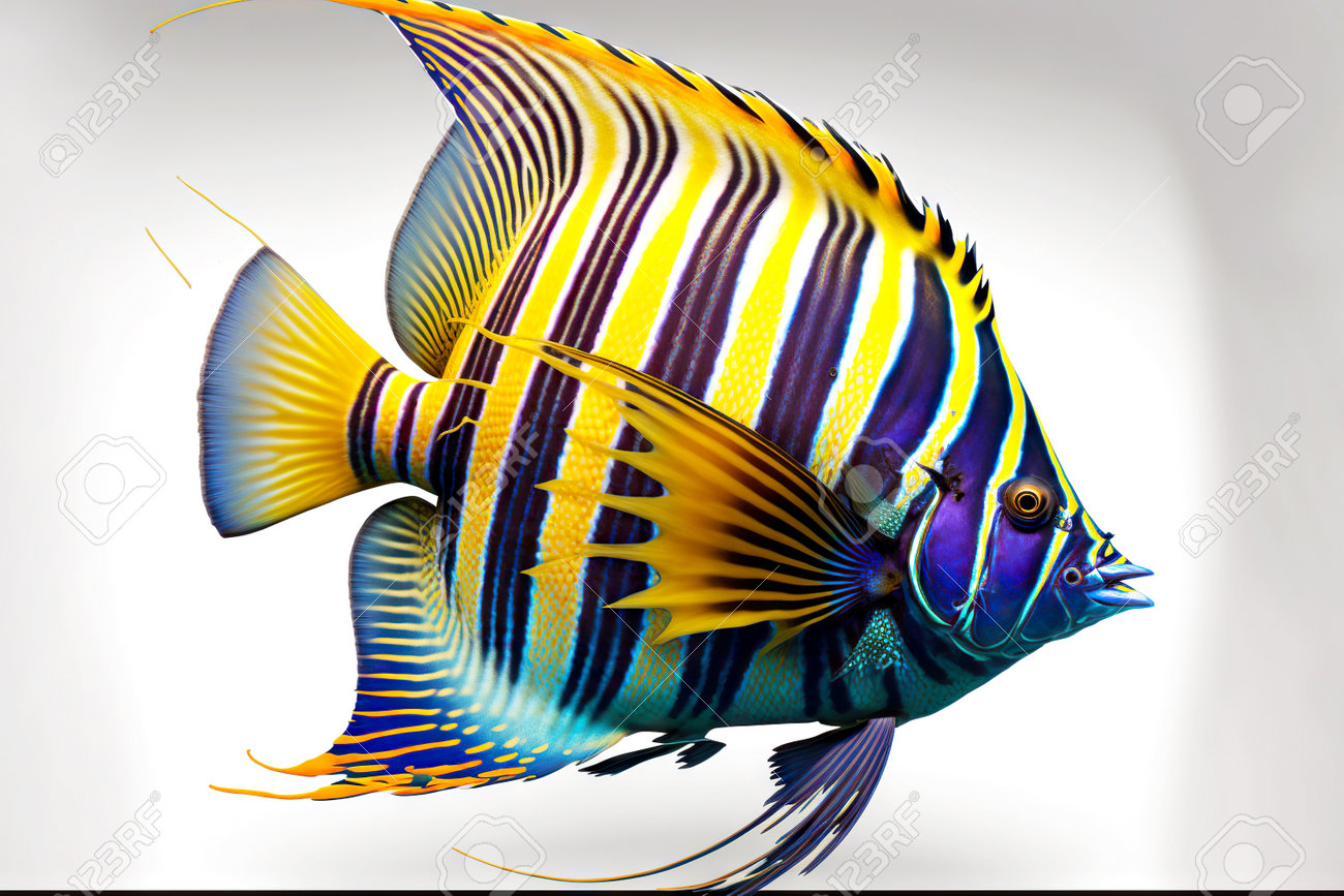 クリスタル置物BlueTangfishナンヨウハギ】魚フィッシュかわいい青黄