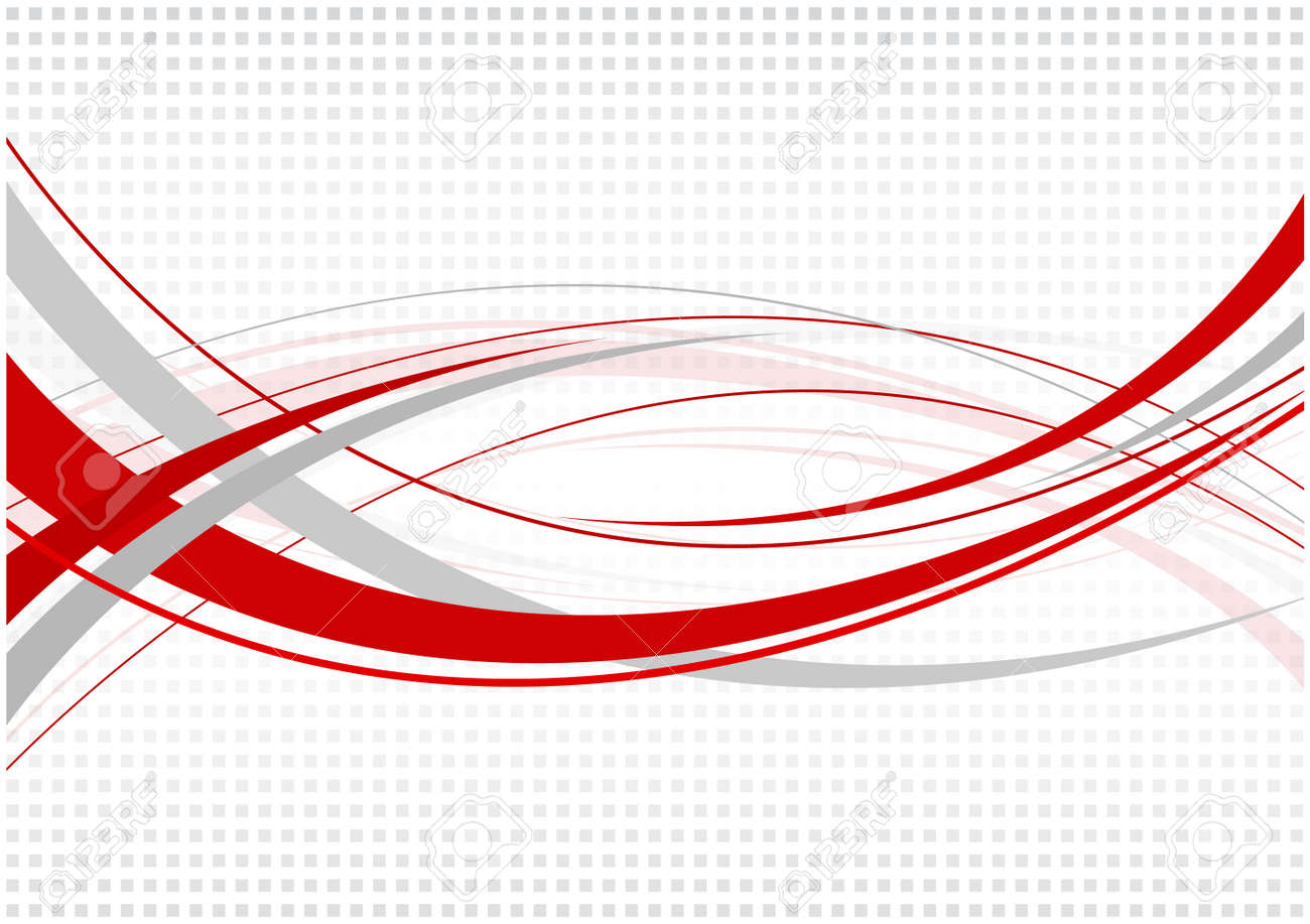 黒の背景に波線の抽象的な背景 赤ライン のイラスト素材 ベクタ Image