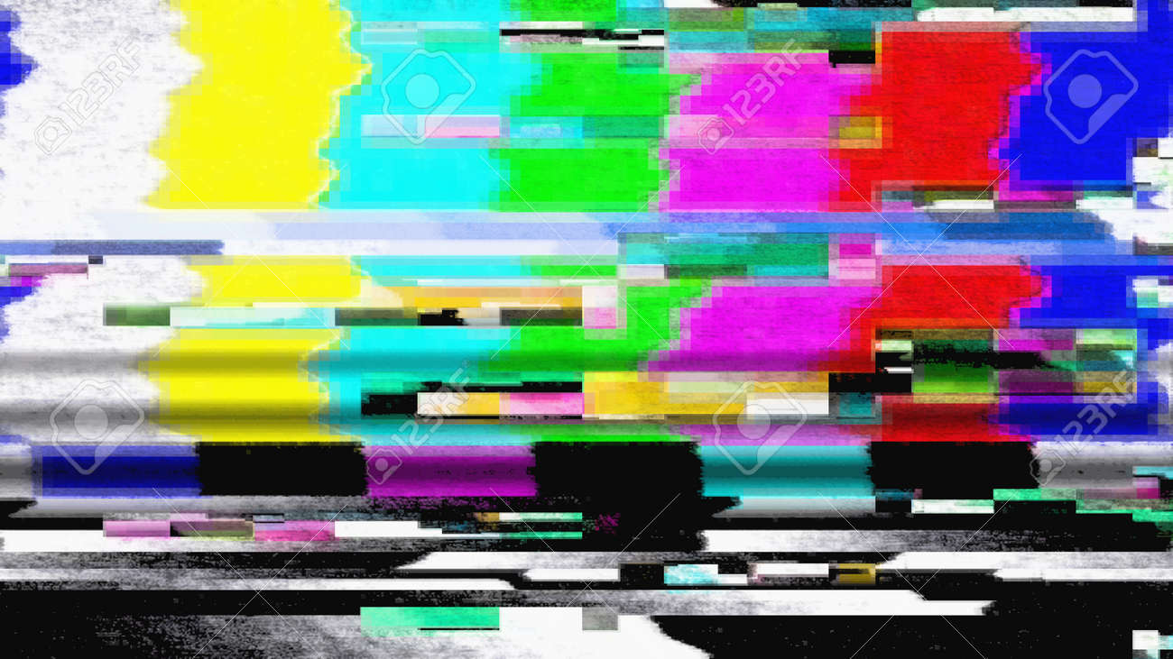 データ不具合テレビ カラーバー誤動作 11025の写真素材・画像素材 Image 71935494