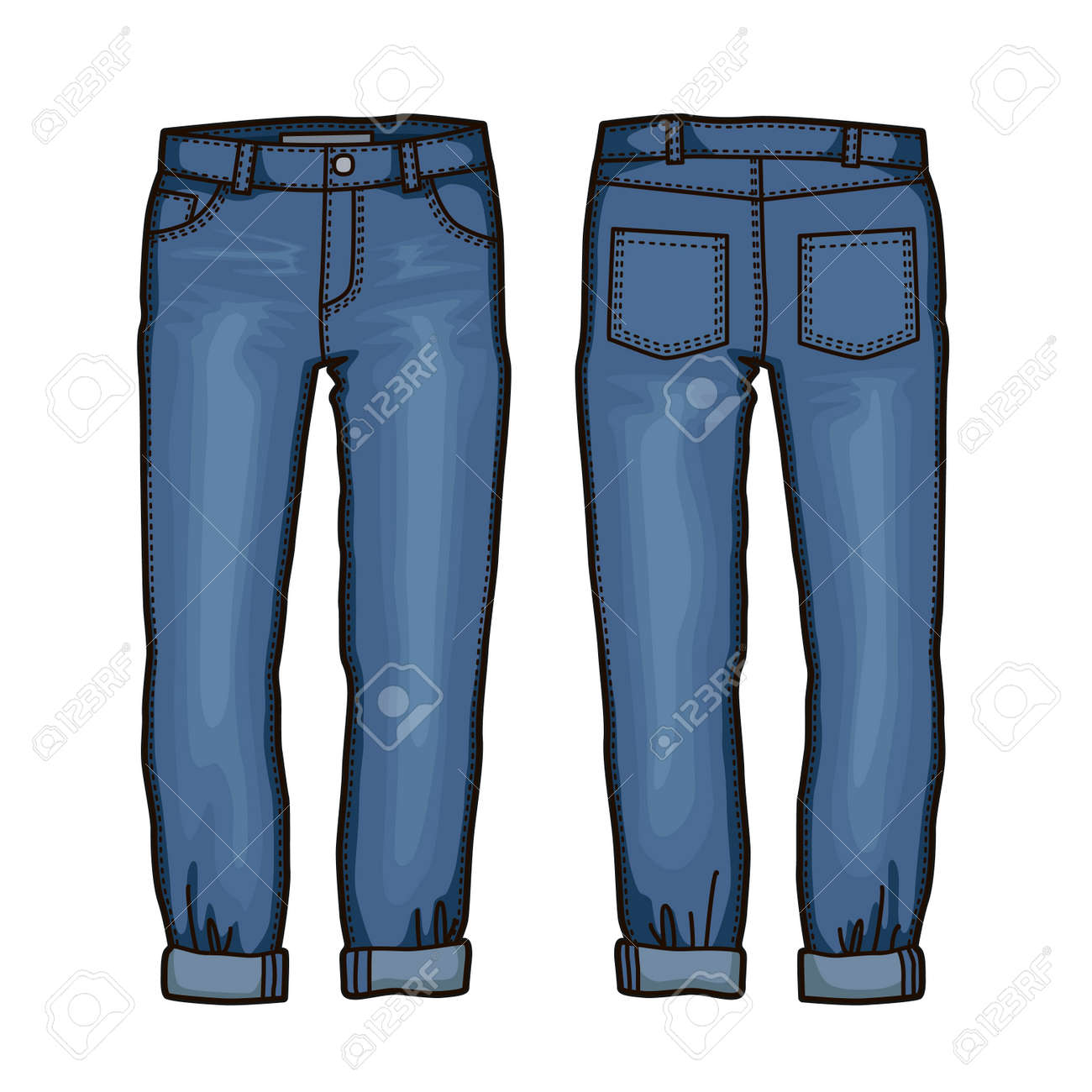 jeans front design