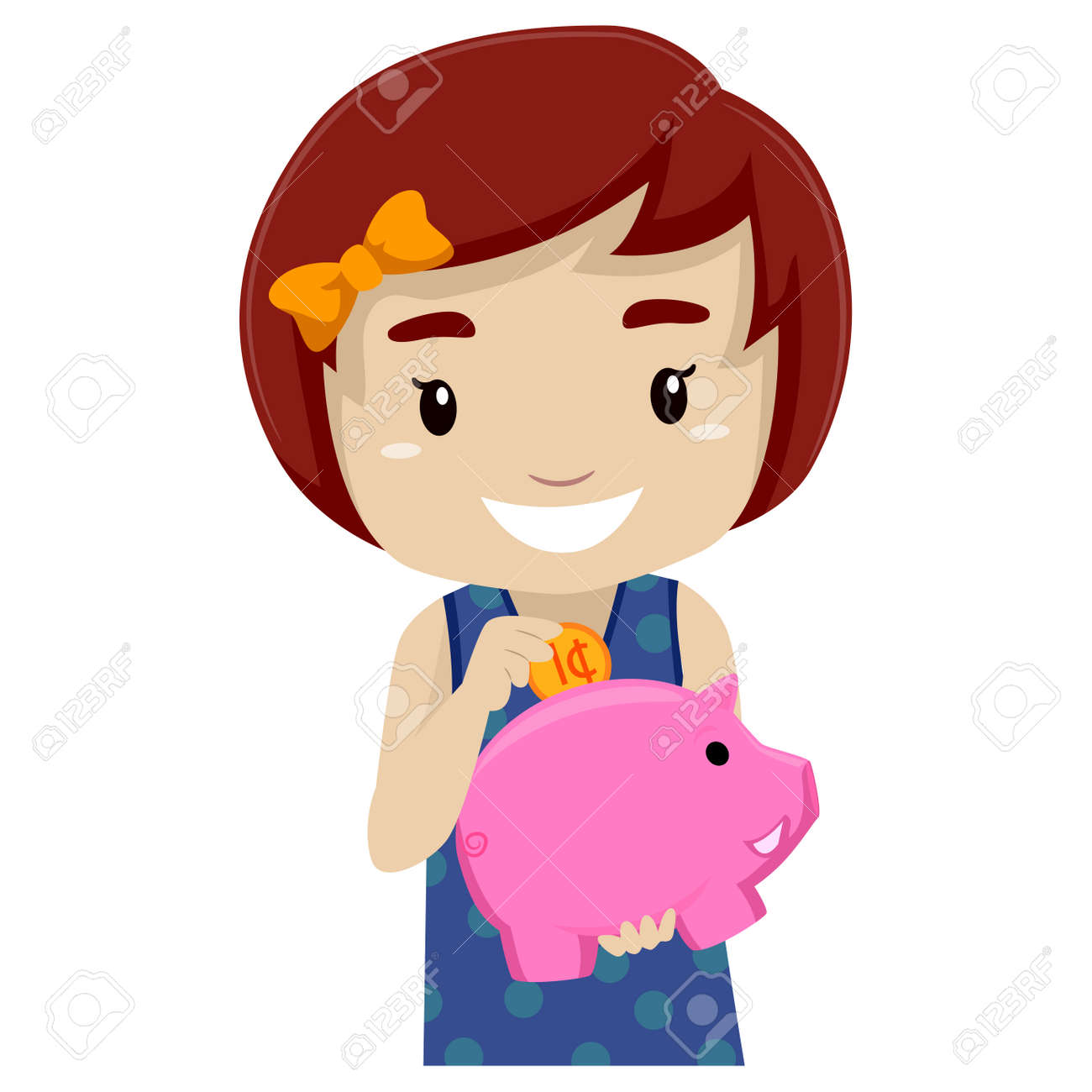 piggy bank girl