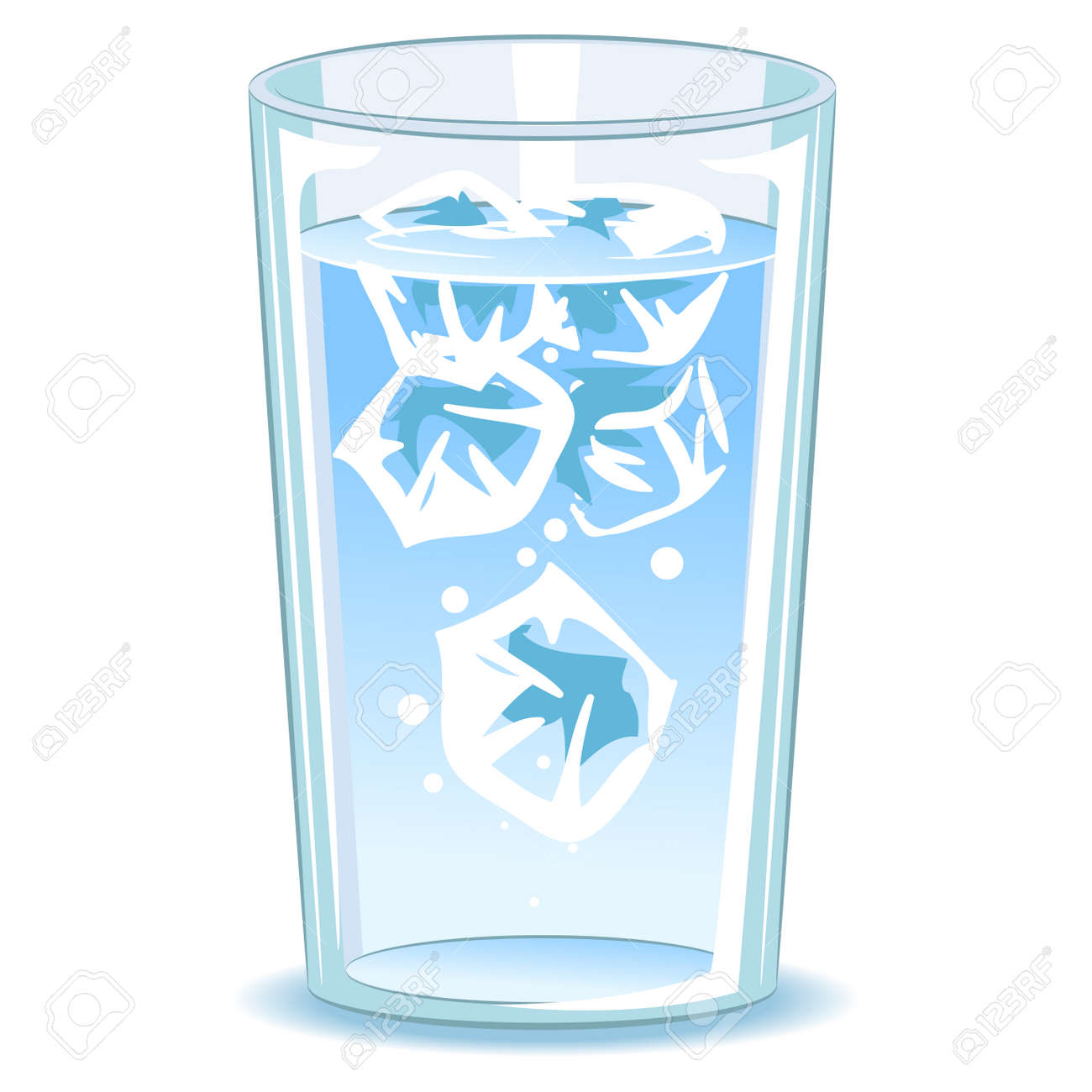 vaso agua animado