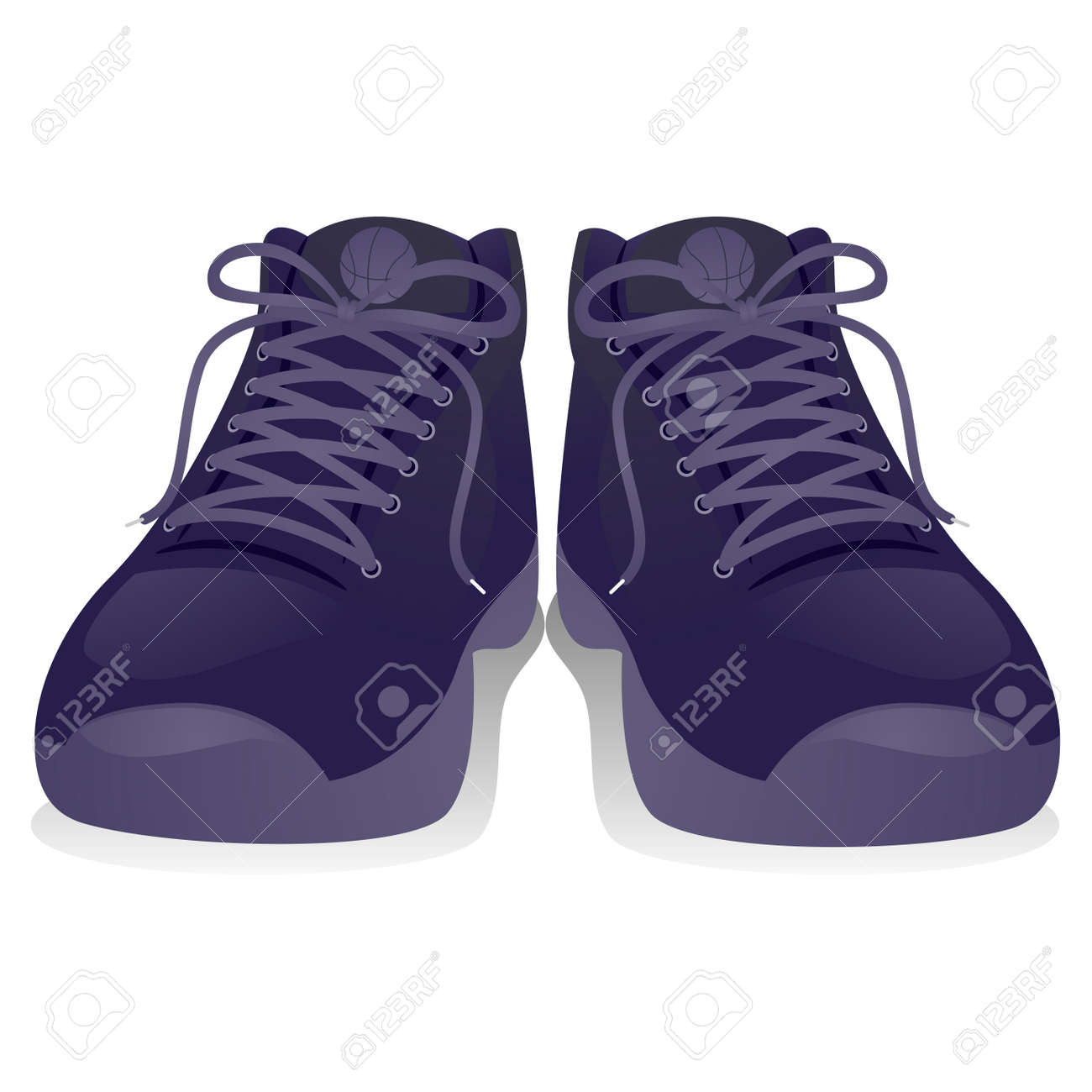 rubber shoes vector