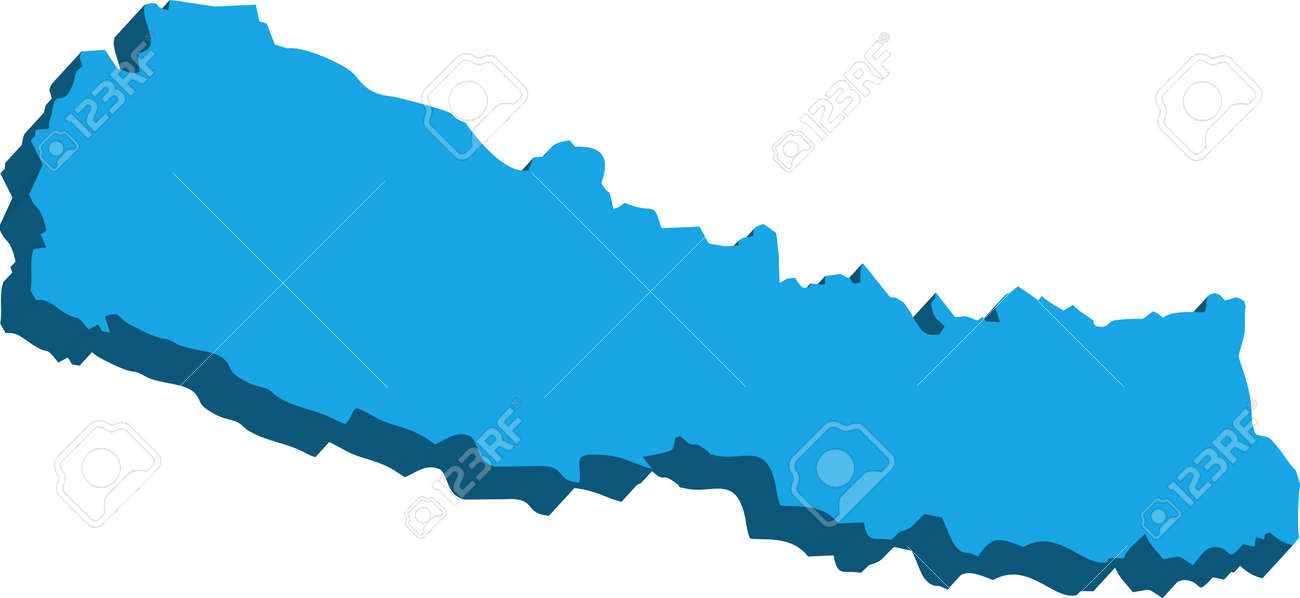 3D Map Of Nepal A Map Of Nepal 3D On White Background Royalty Free Cliparts  3D Map Of Nepal A Map Of Nepal 3D On White Background Royalty Free Cliparts