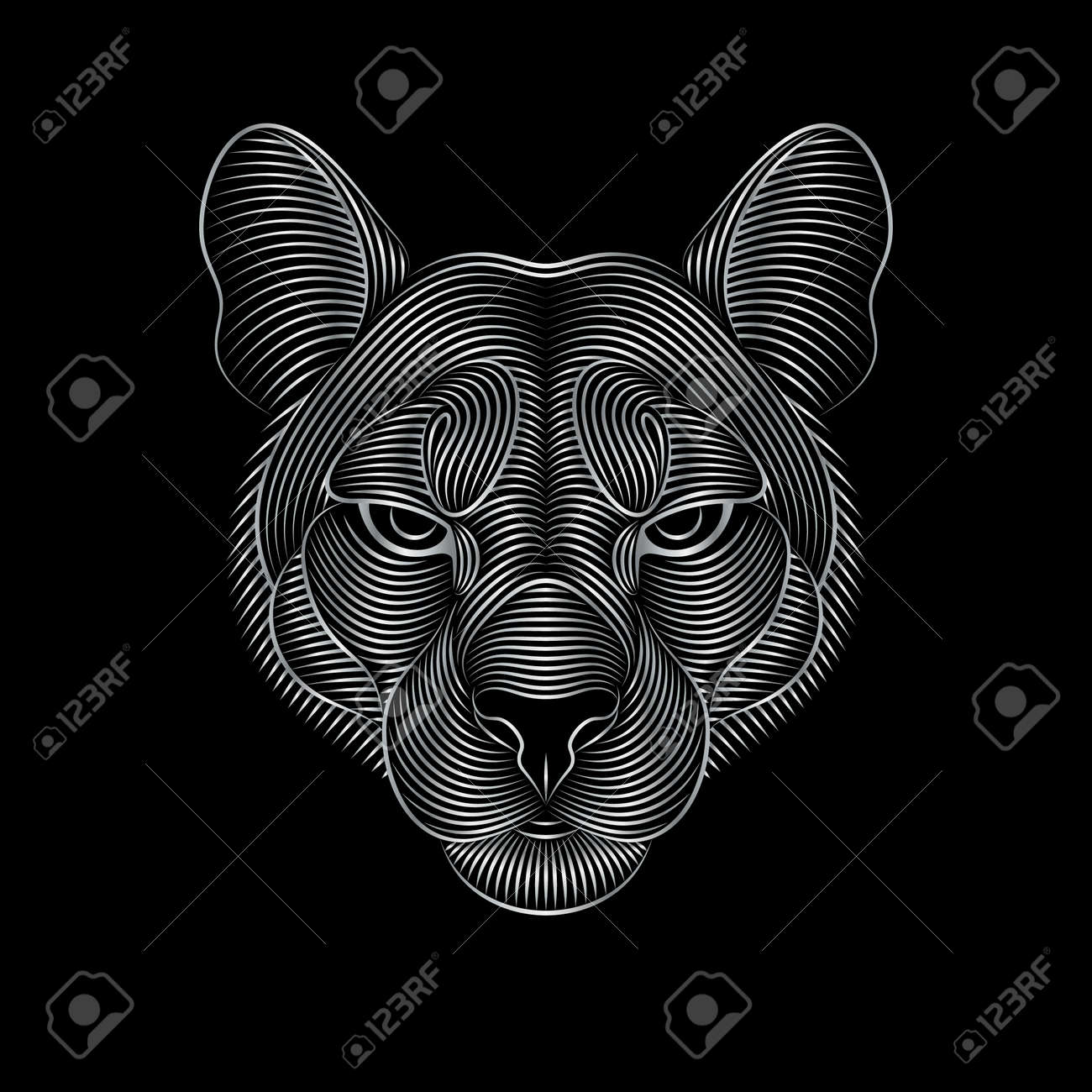 black puma face