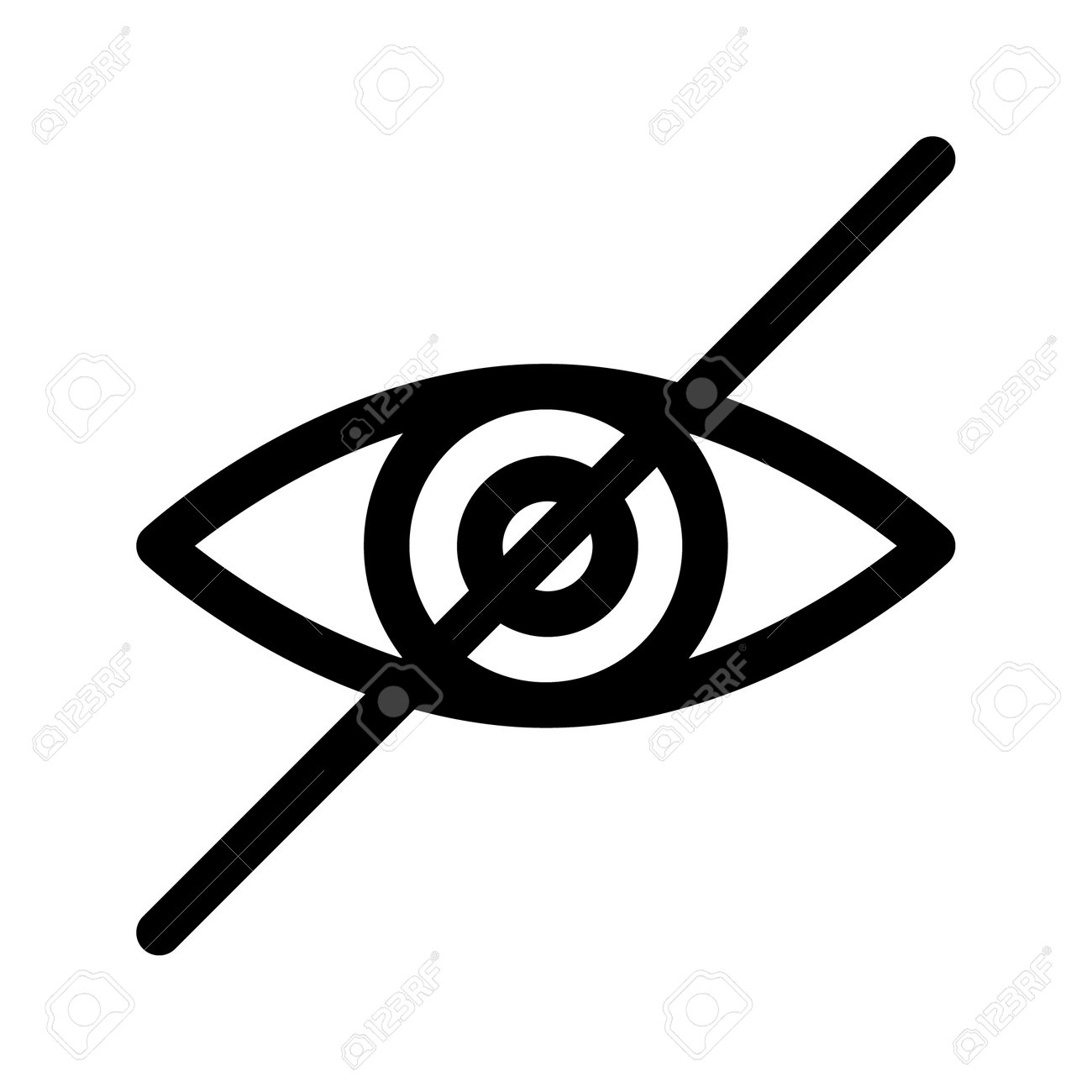 Blind People Outline Pictogram. No Or Low Vision Blind Eye Sign In Linear  Style. Line Icon. Vector Illustration Royalty Free SVG, Cliparts, Vectors,  and Stock Illustration. Image 193281274., image size:1300x1300