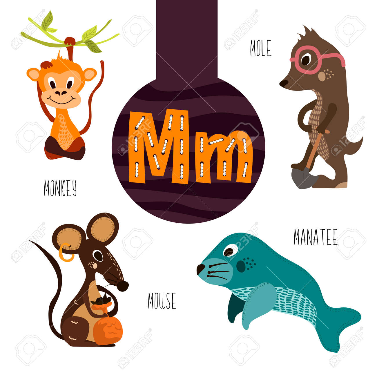 Fun Animal Letters The Alphabet For The Development And Learning Fun Animal Letters The Alphabet For The Development And Learning