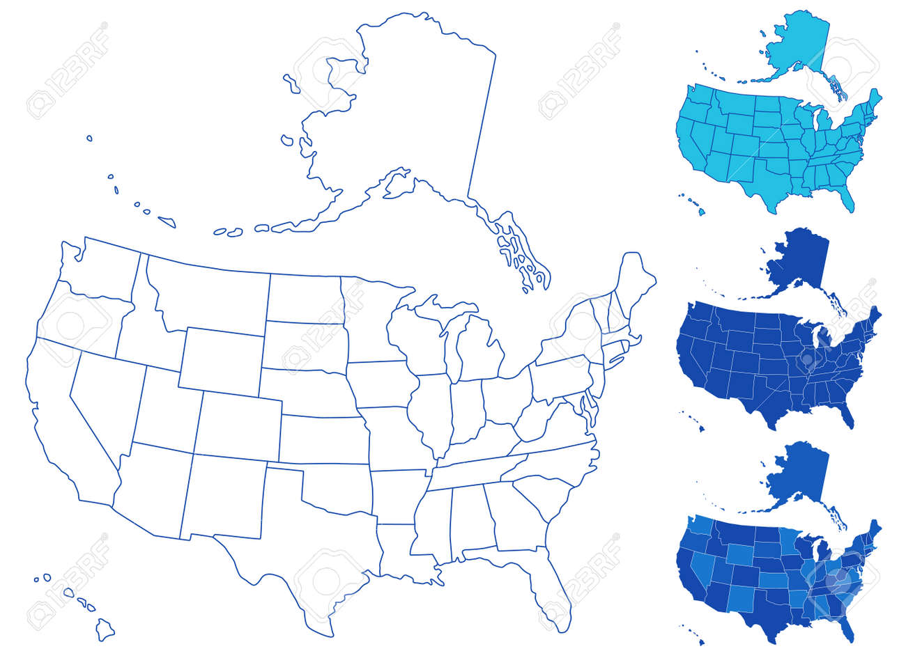 illustration of the usa