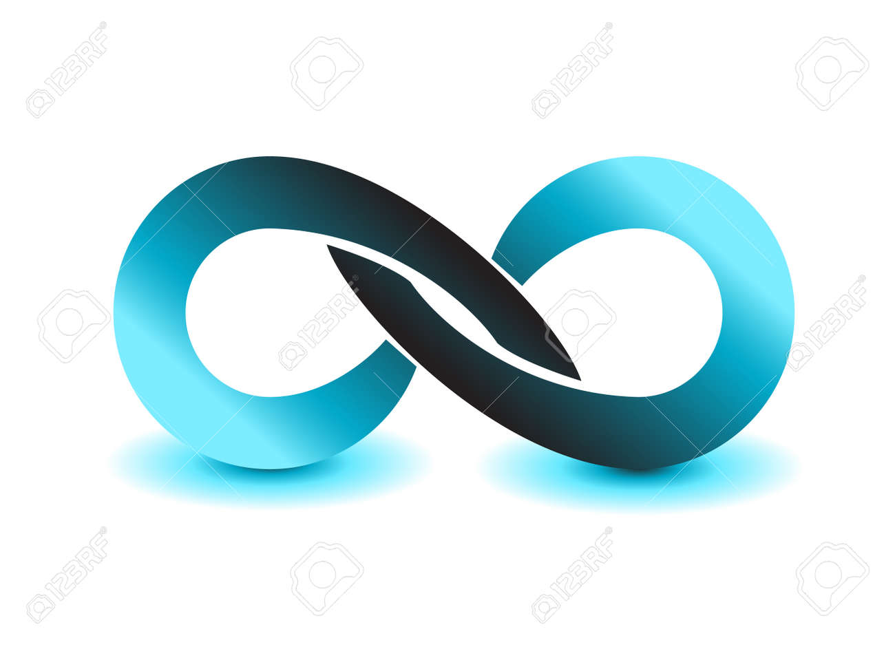 infinity symbol unlimited sign vector icon royalty free cliparts