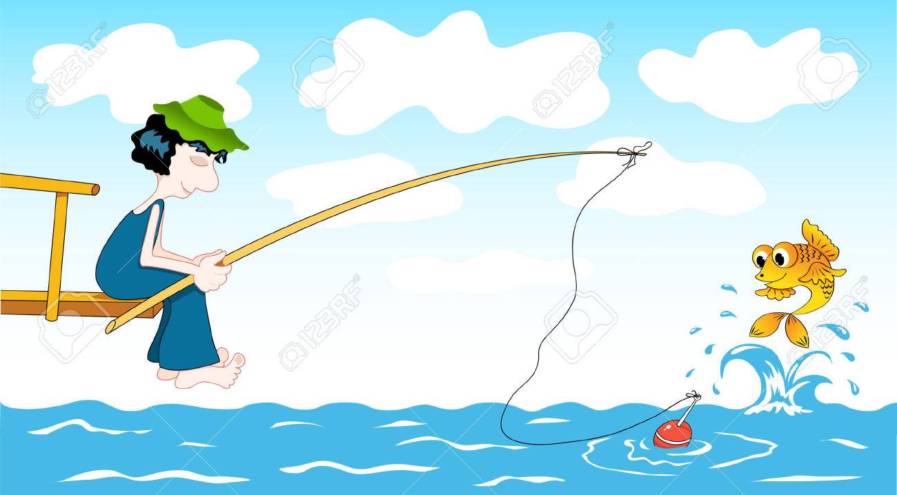 Fisher Y Peces Dorados. Ilustración De Dibujos Animados. Ilustraciones Svg, Vectoriales, Clip Art Vectorizado Libre De Derechos. Image 7074037. Fisher Y Peces Dorados. Ilustración De Dibujos Animados. Ilustraciones Svg, Vectoriales, Clip Art Vectorizado Libre De Derechos. Image 7074037.