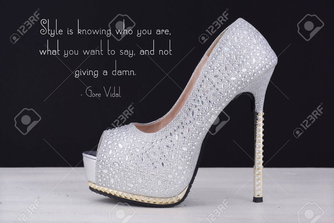 chaussure a talon strass