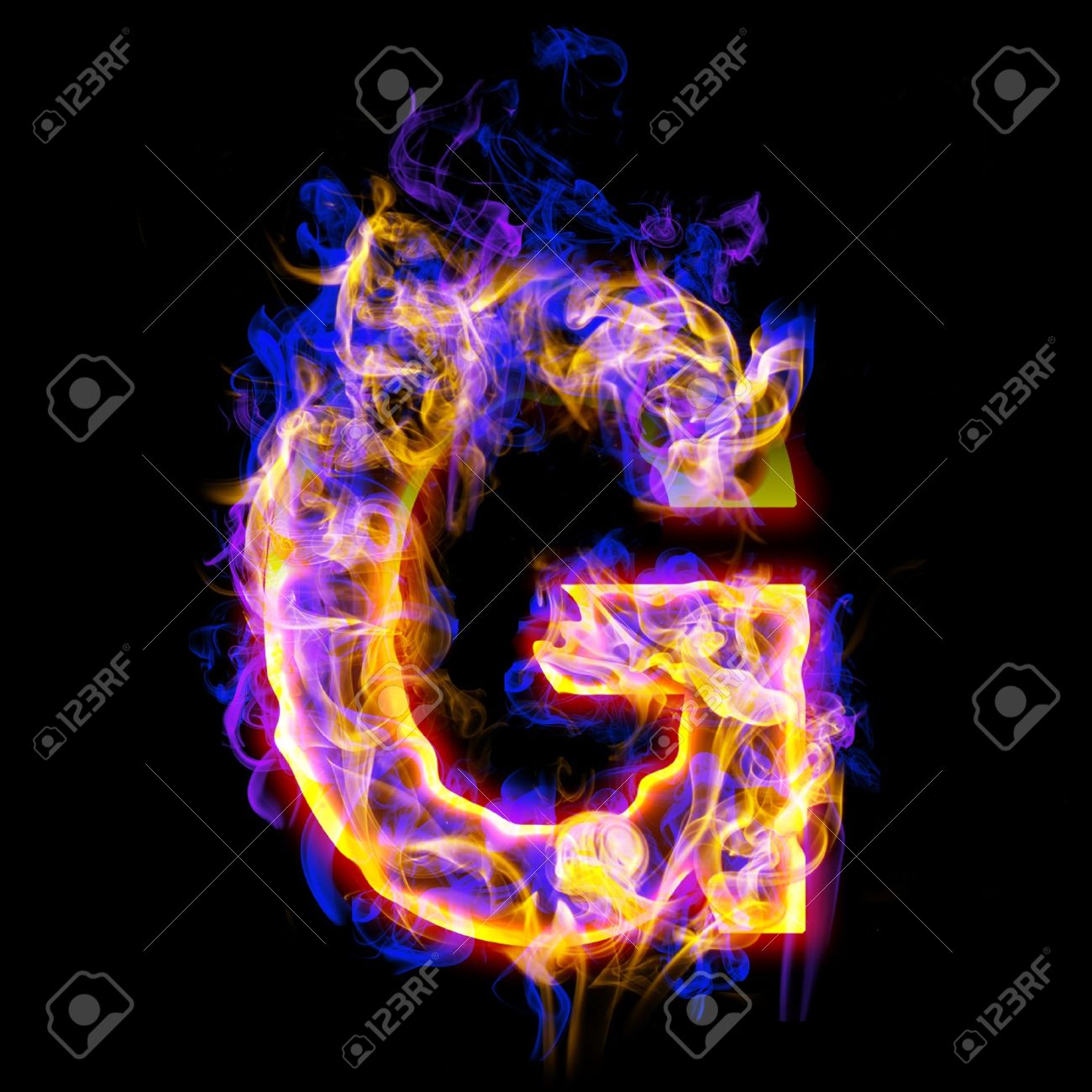 Fiery Font With Rose And Blue Letter G Stock Photo Picture And Royalty Free Image Image 9413027
