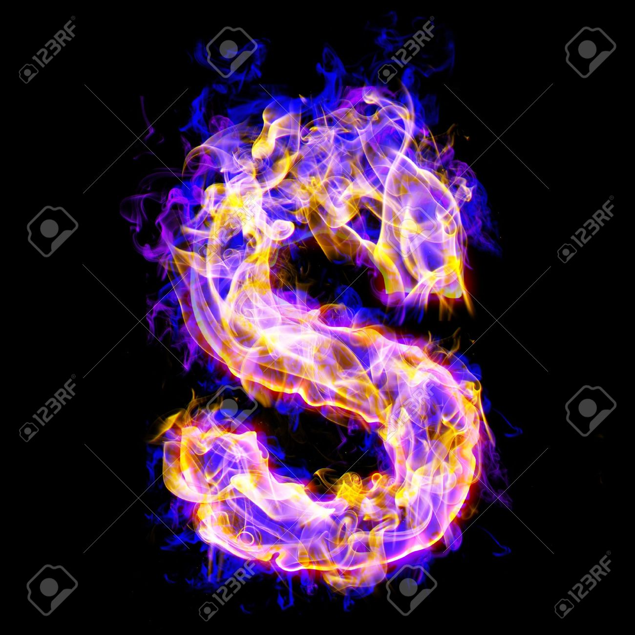 Worksheet S Letter letter s burning with blue and pink colors stock photo picture colors