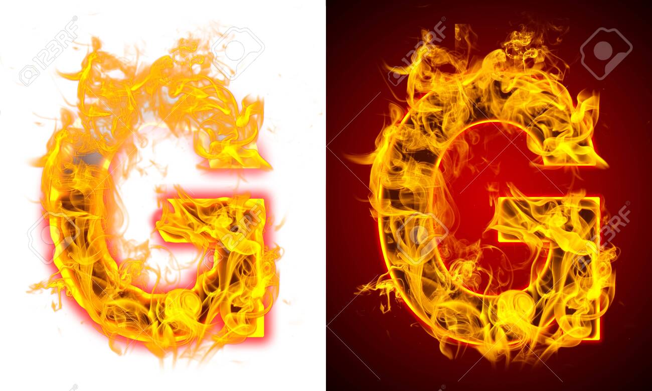 Letter G On Fire Stock Photo Picture And Royalty Free Image Image 141757295