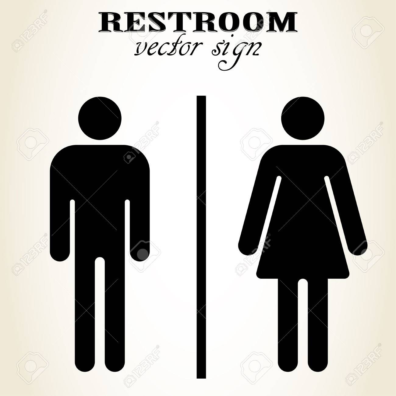 Signe Masculin Et Feminin Toilettes Symbole D Une Toilette Publique Homme Femme Wc Icone Vecteur Clip Art Libres De Droits Vecteurs Et Illustration Image