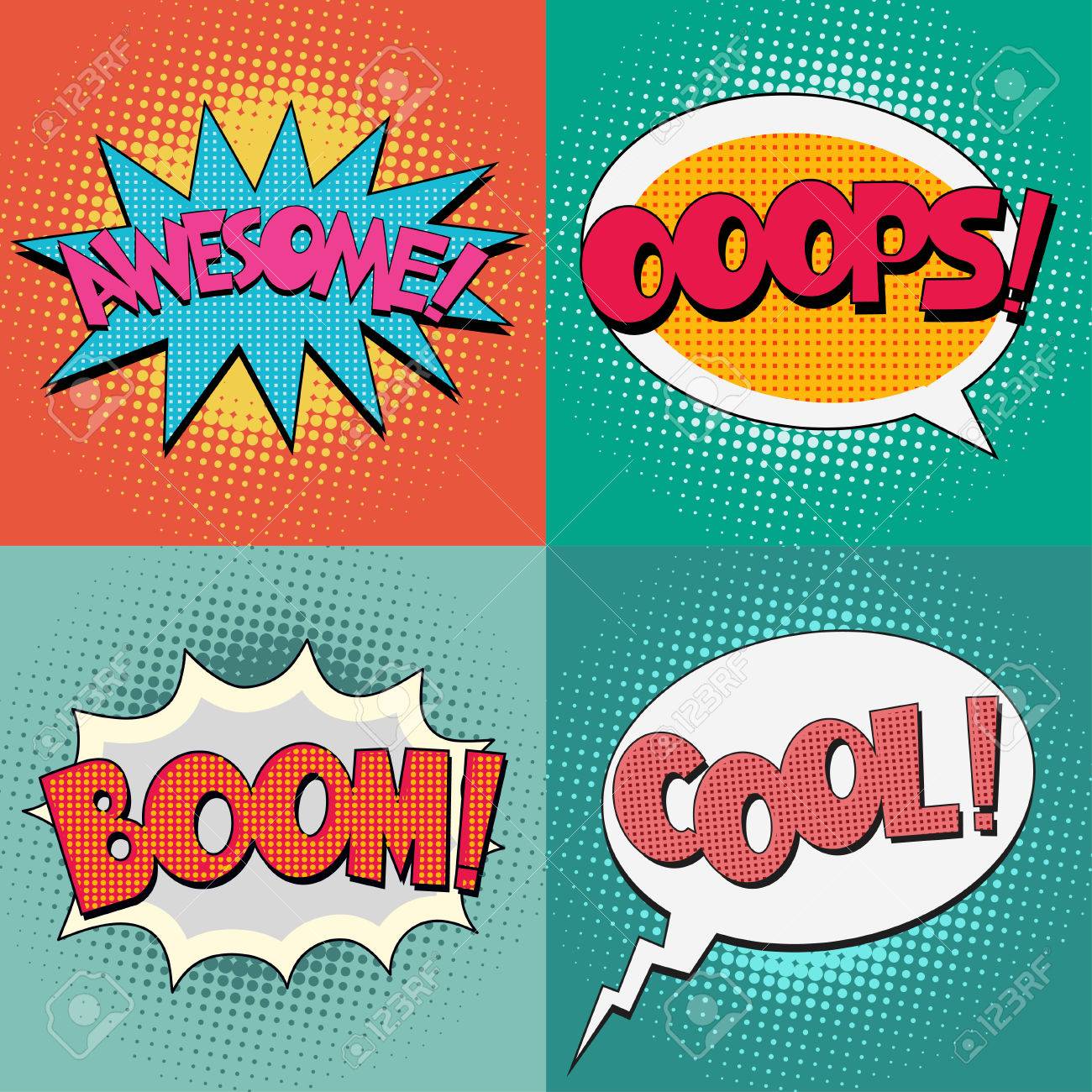 comic book bubble text