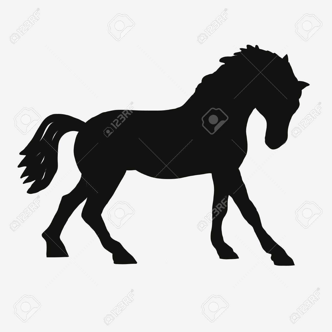 horse outline template