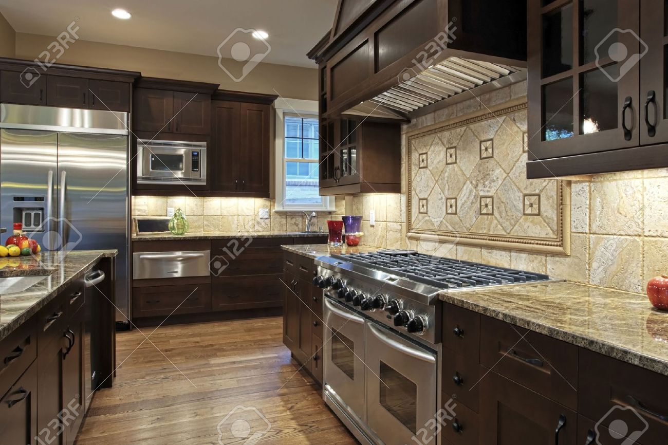 luxury kitchen with granite countertops stock photo, picture and luxury kitchen with granite countertops stock photo, picture and