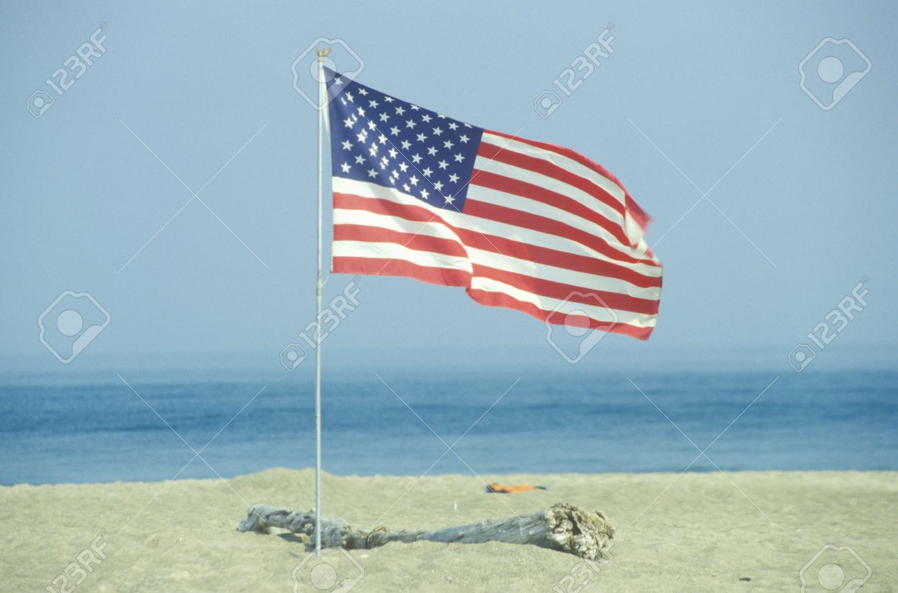 american flag on the