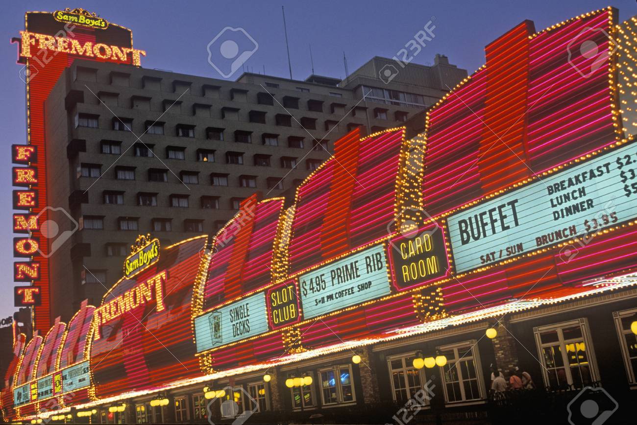 The Fremont Hotel And Casino At Night, Downtown Las Vegas, NV Stock Photo,  Picture and Royalty Free Image. Image 20515631., image size:1300x868