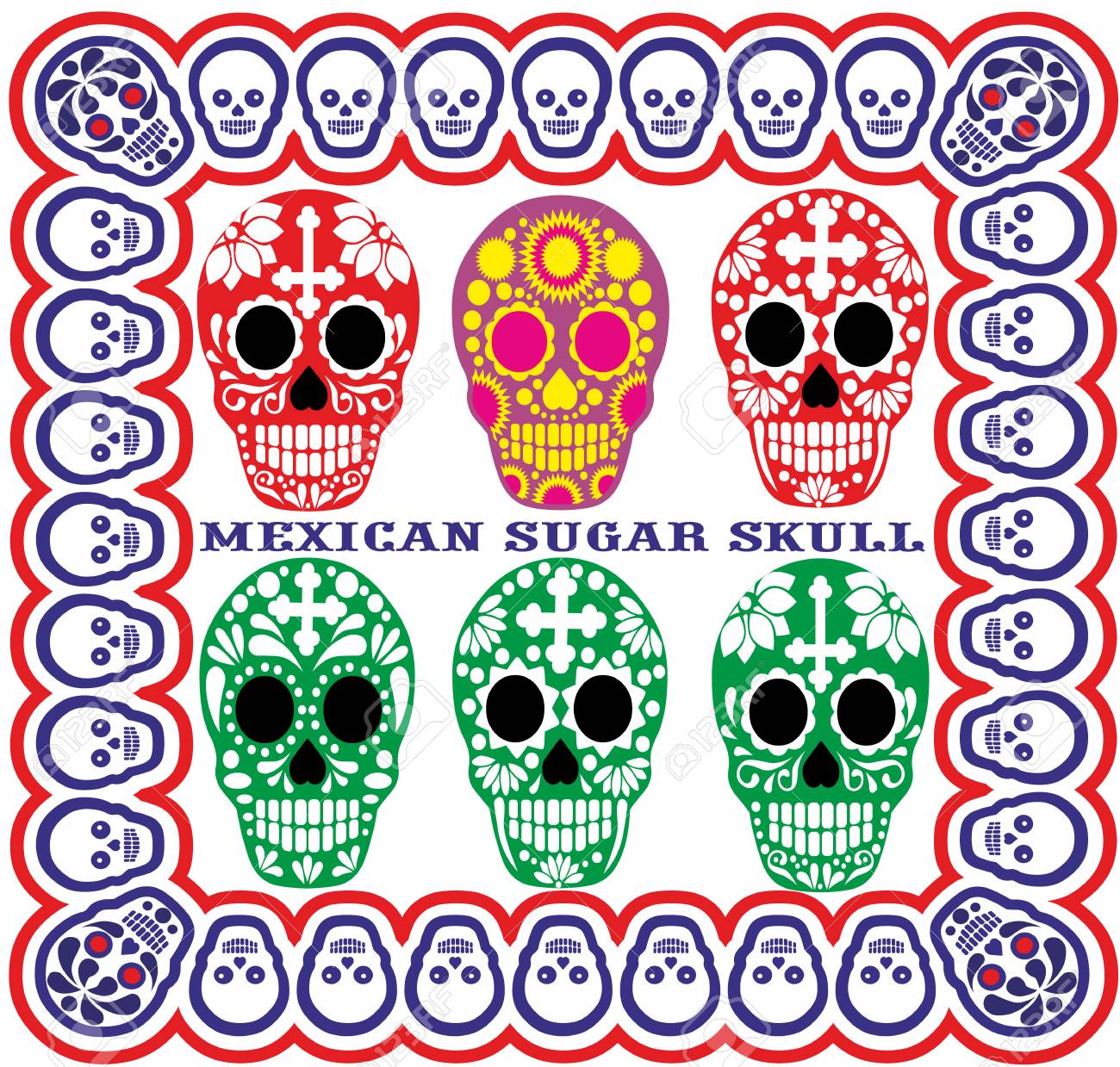 メキシコの骸骨のイラスト素材 ベクタ Image メキシコの骸骨のイラスト素材 ベクタ Image