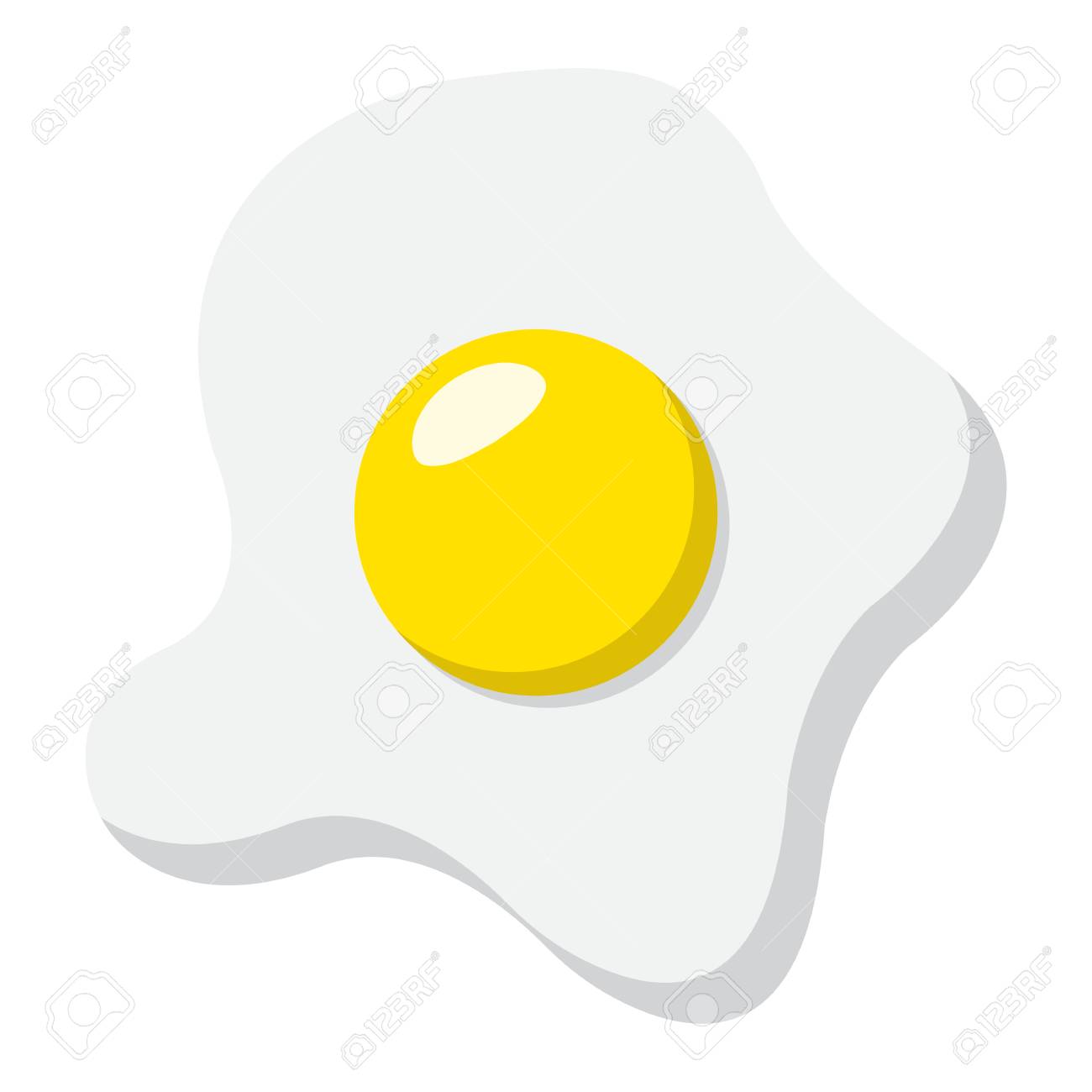 Scrambled Eggs Flat Icon Food And Drink Omelette Sign Vector Royalty Free Cliparts Vectors And Stock Illustration Image 6136