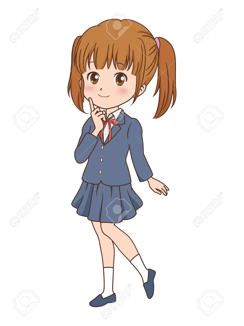 女の子の笑顔のイラスト素材 ベクタ Image 女の子の笑顔のイラスト素材 ベクタ Image