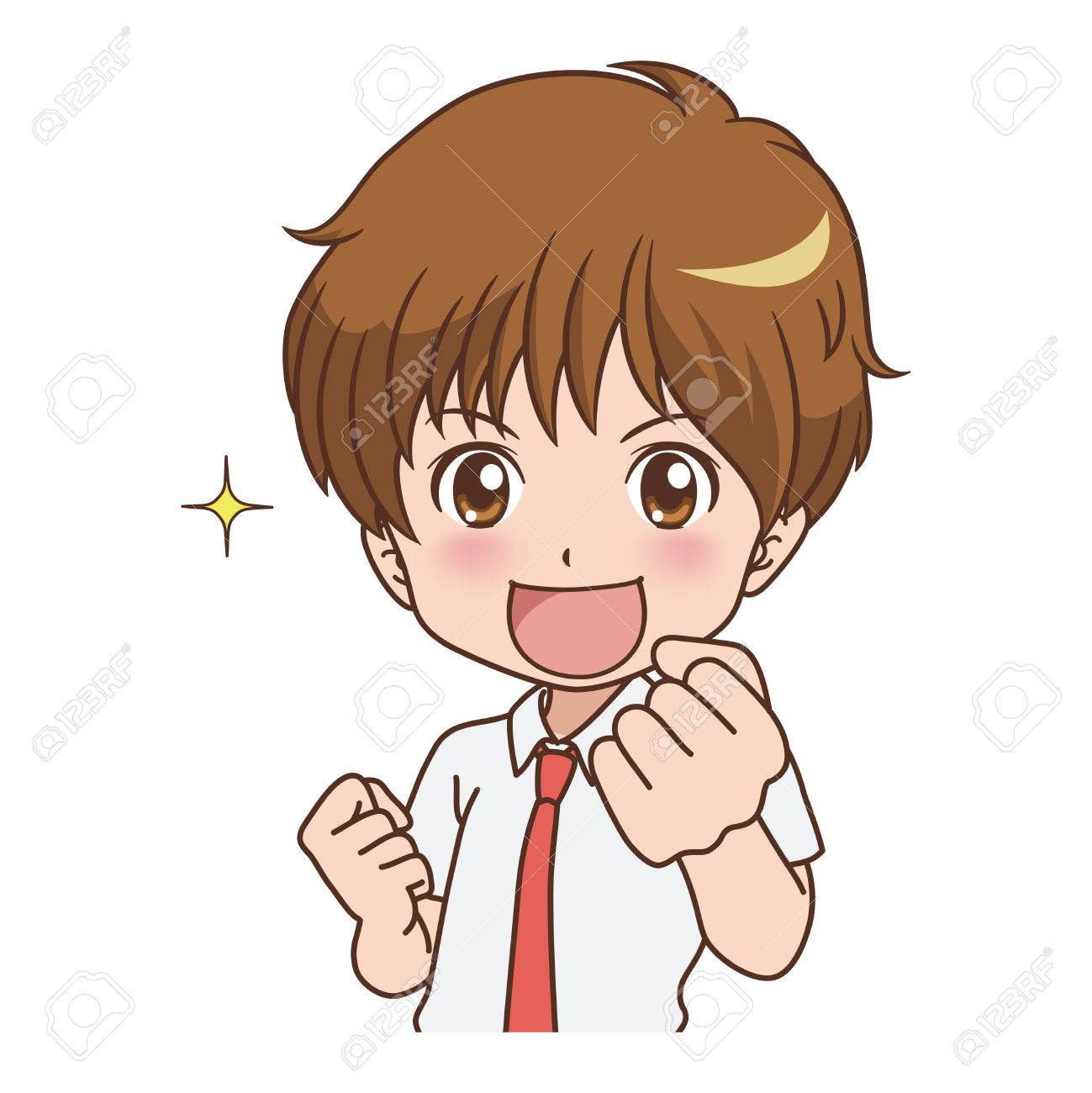 少年の勇気のイラスト素材 ベクタ Image