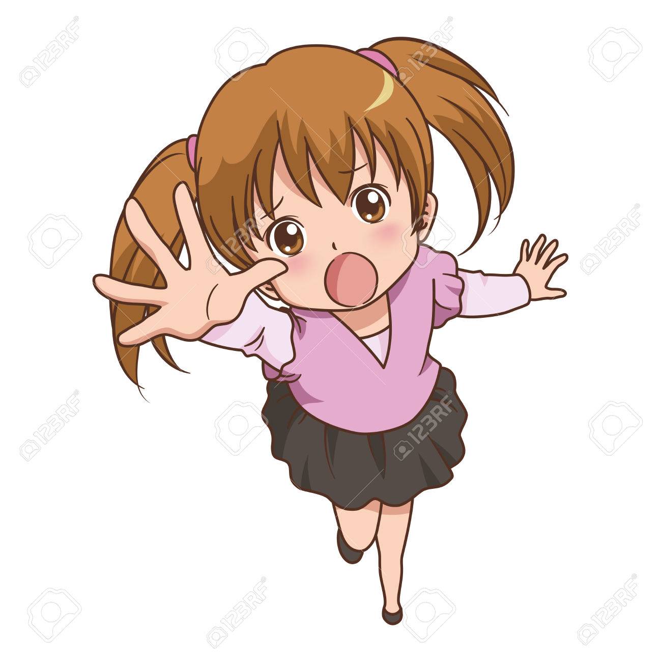 女の子のチャンスのイラスト素材 ベクタ Image 女の子のチャンスのイラスト素材 ベクタ Image
