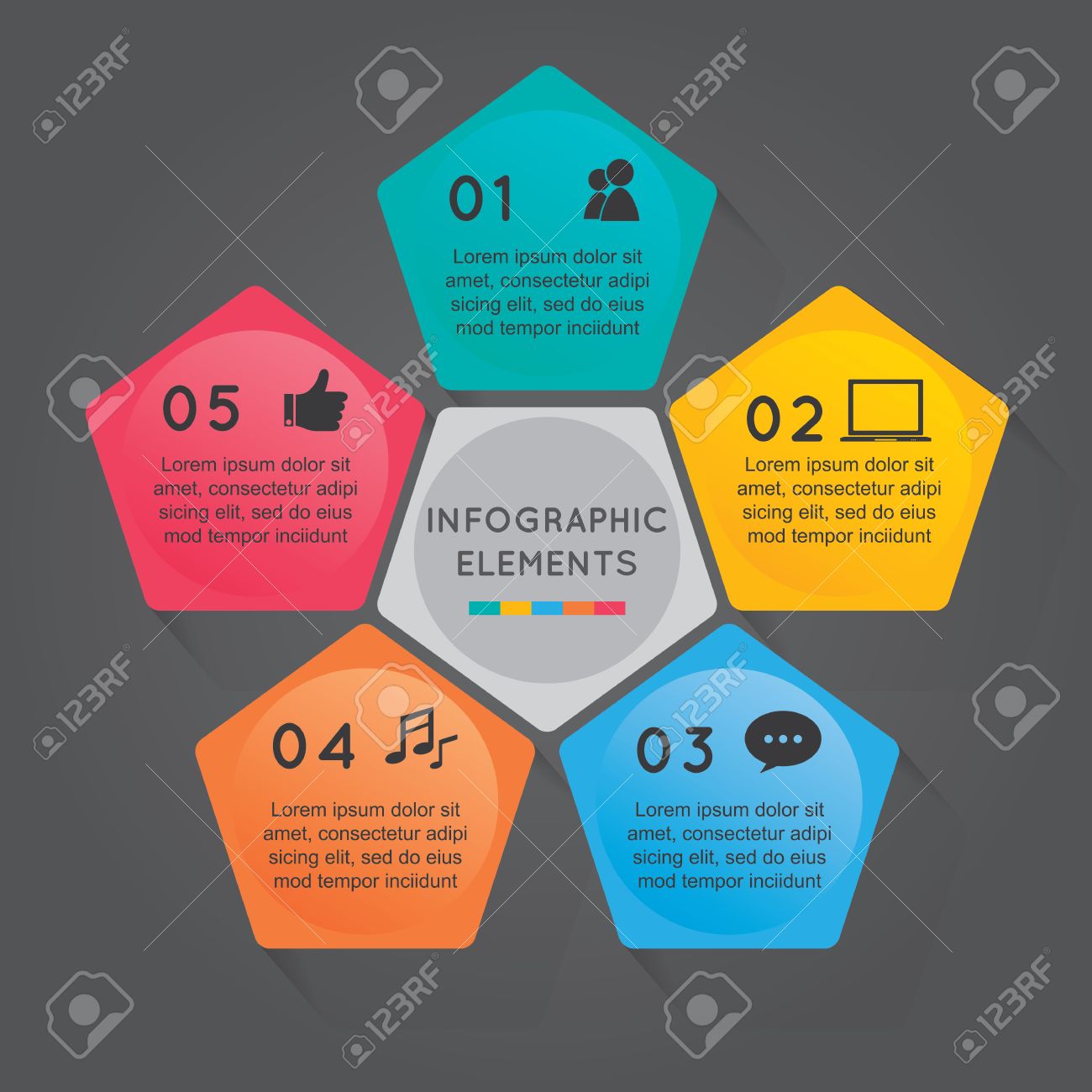 4 インフォ グラフィック フラワー デザインにはオプション ファイルが含まれます Eps10 ベクトル ファイル アドビ イラストレーター ベクトル 高解像度 300 Dpi の Jpeg 5000 5000 簡単な編集 色とサイズを調整します のイラスト素材 ベクタ Image