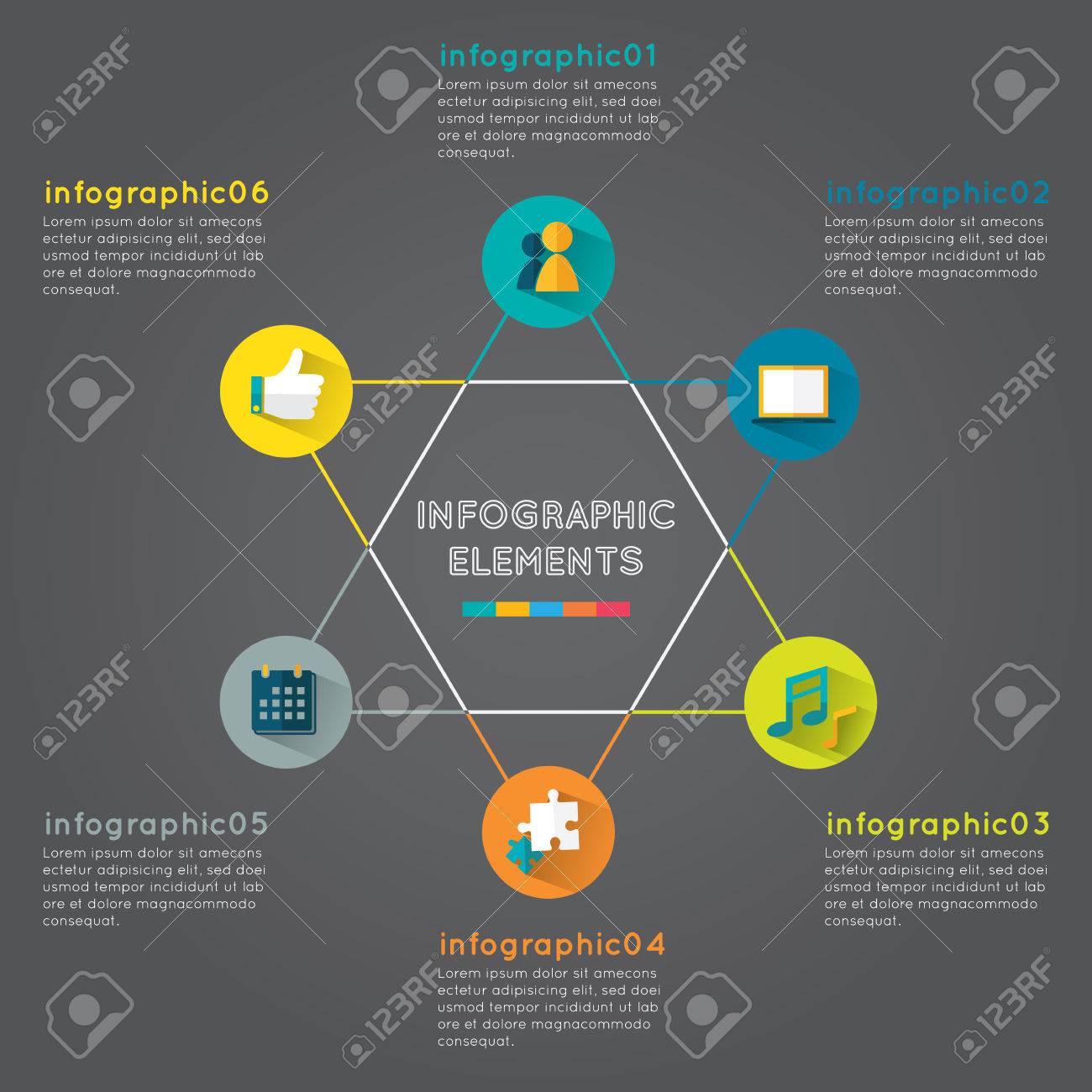 Vector Circle Star Infographic Business Concept With Five Options Royalty Free Cliparts Vectors And Stock Illustration Image 41097535