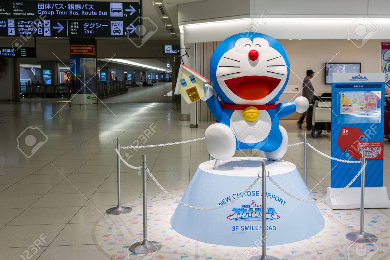 Chitose Hokkaido Japan May 2 16 Doraemon Model Performances At Chitose International Airport In Hokkaido For Chitose Hokkaido Japan May 2 16 Doraemon Model Performances At Chitose International Airport In Hokkaido For
