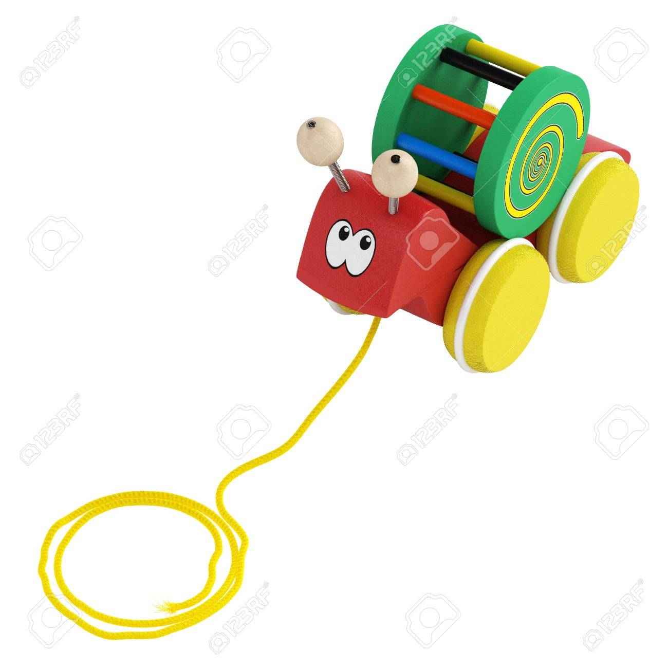 wooden snail toy