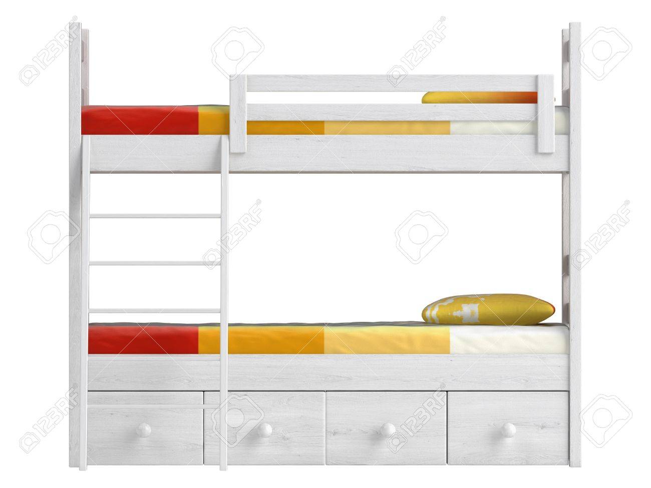 double bunk bed with storage