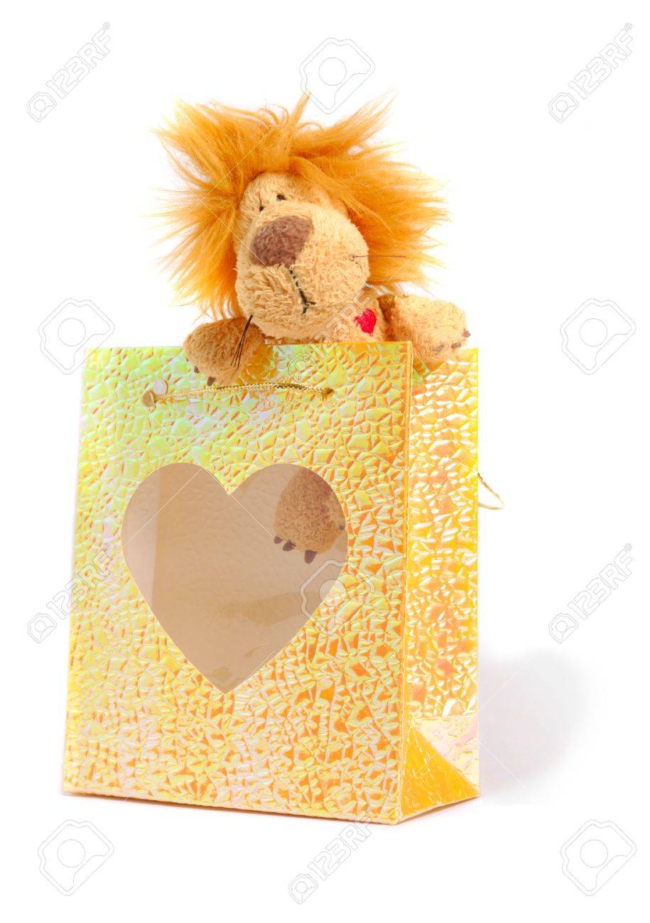 small stuffed lion