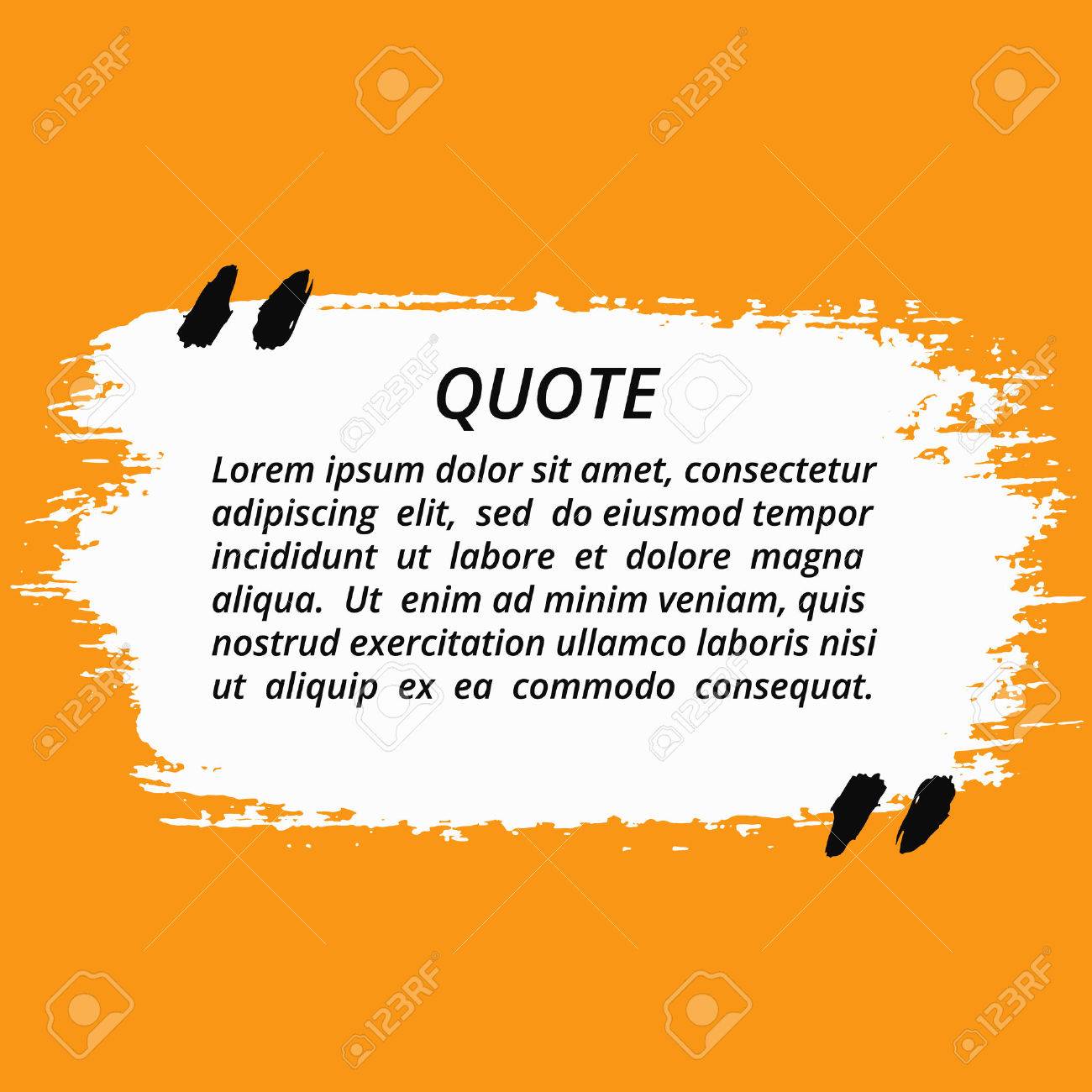 vector quote blank template artistic quote bubble empty template