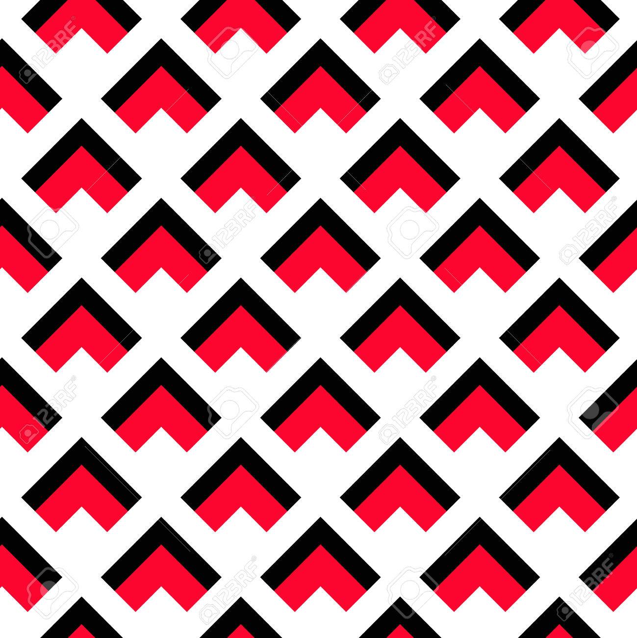 Scarica Gratis Images Vecteur De Fond Motif Geometrique Noir Motif De Triangle Rouge actualisé par